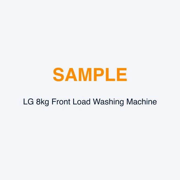 LG 8kg Front Load Washing Machine